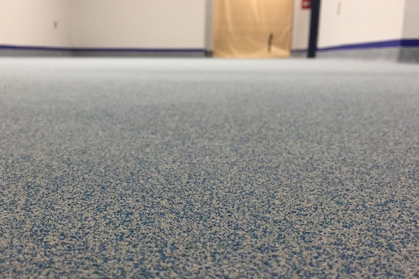 closeup of new ICU flooring
