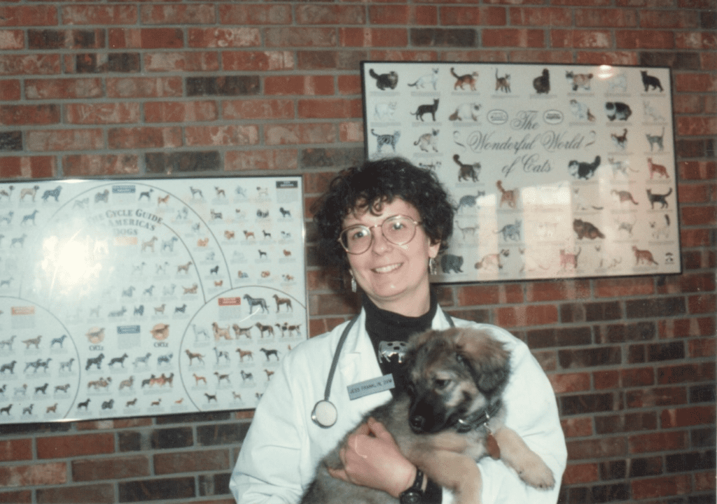 Dr Franklin With Pepper In Old Waiting Room 1992