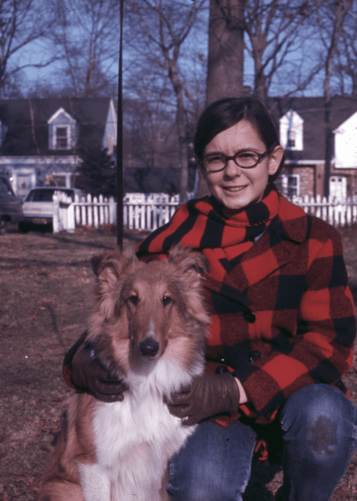 Jess With First Dog Boxer